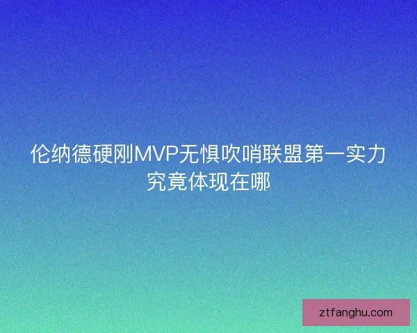 伦纳德硬刚MVP无惧吹哨联盟第一实力究竟体现在哪 伦纳德硬刚MVP无惧吹哨联盟第一实力究竟体现在哪